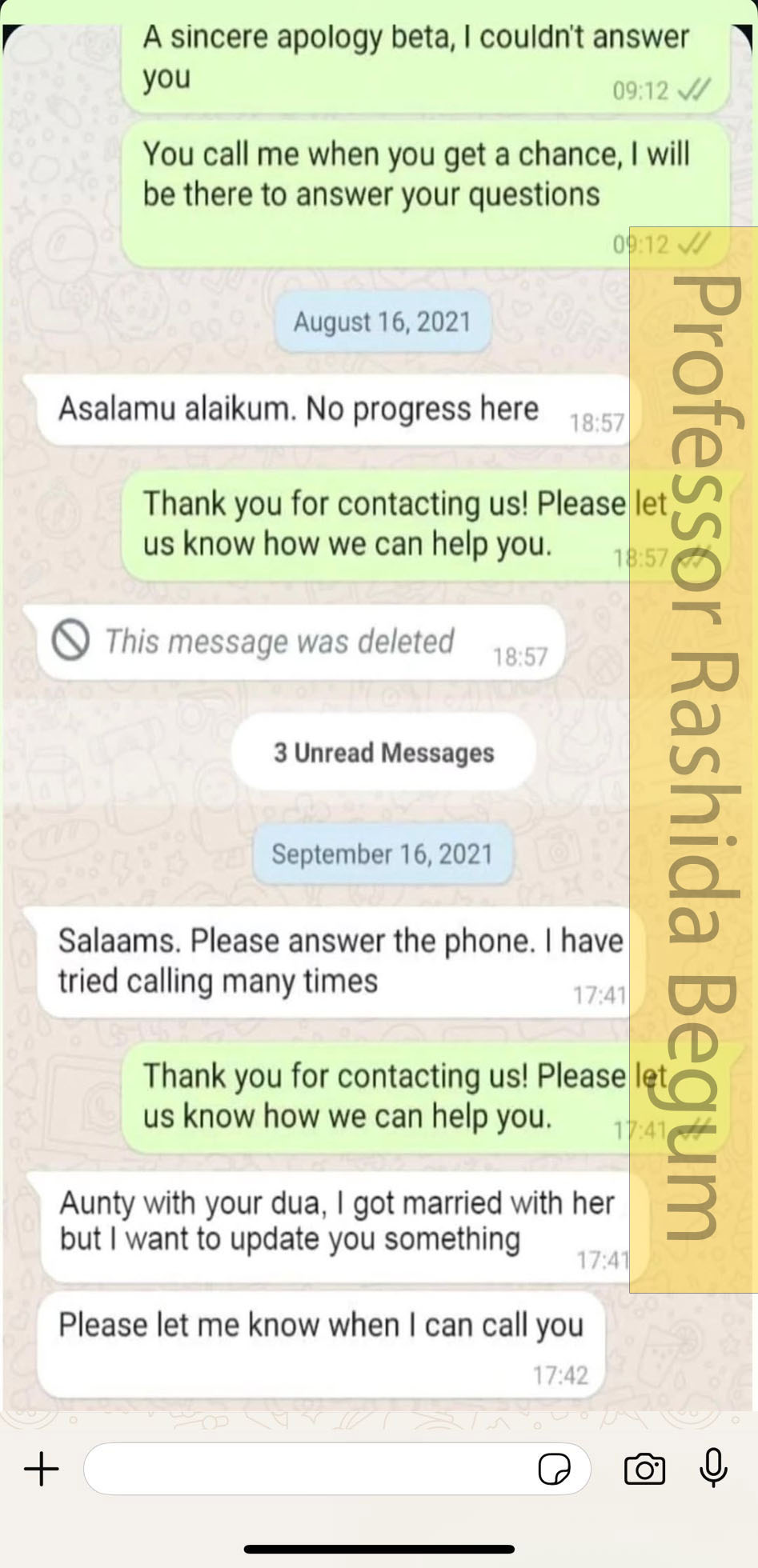 Muslim Lady Astrologer Prof. Rashida Begum