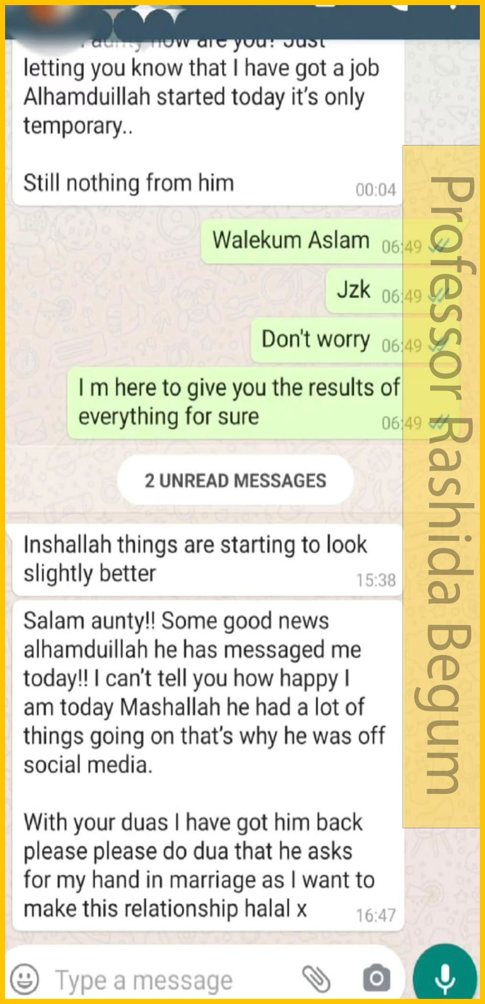 Muslim Lady Astrologer Prof. Rashida Begum