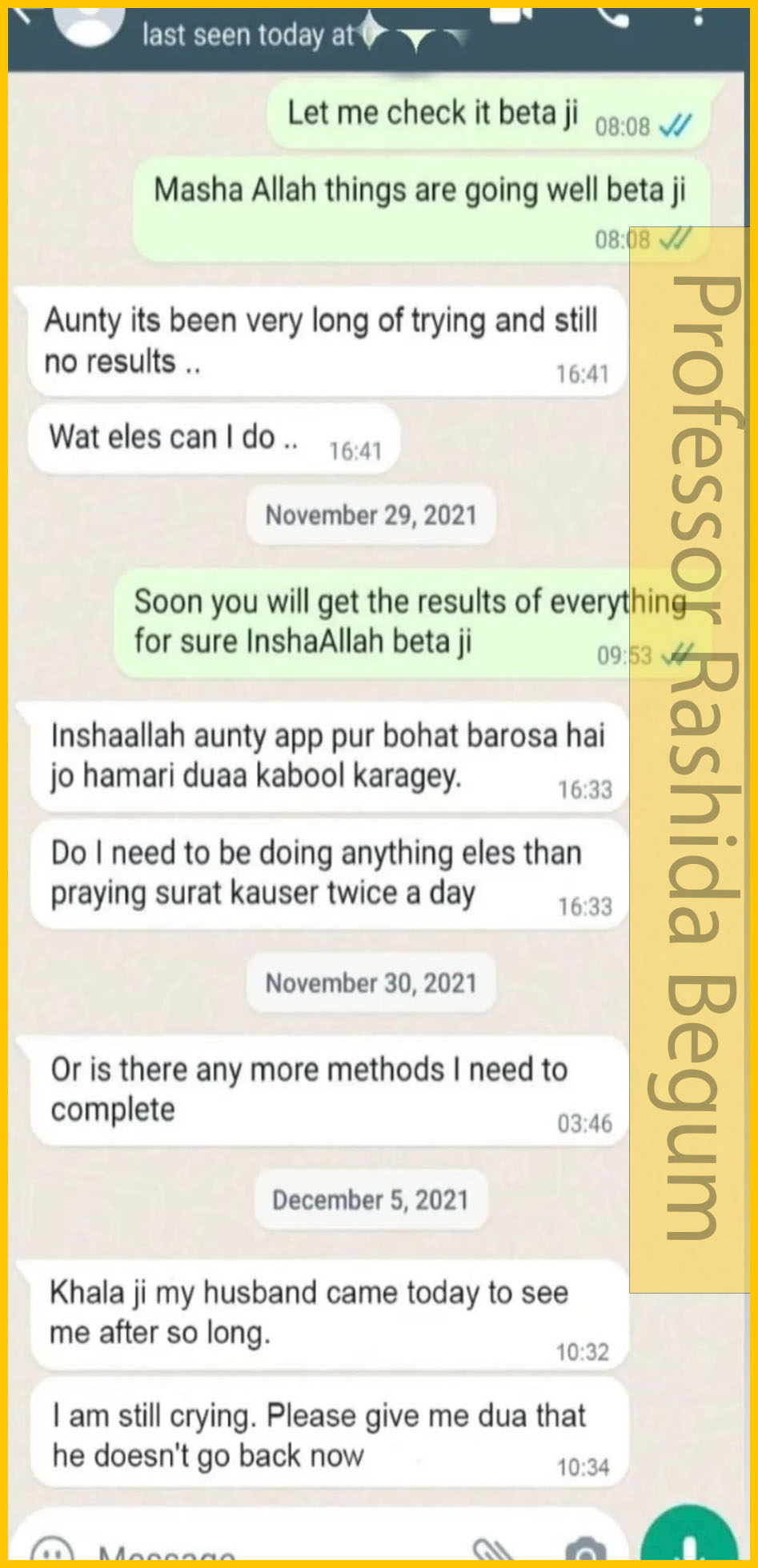 Muslim Lady Astrologer Prof. Rashida Begum