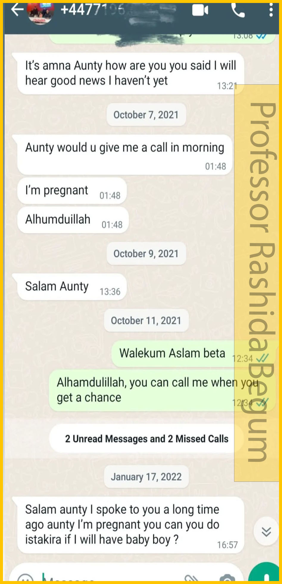 Muslim Lady Astrologer Prof. Rashida Begum